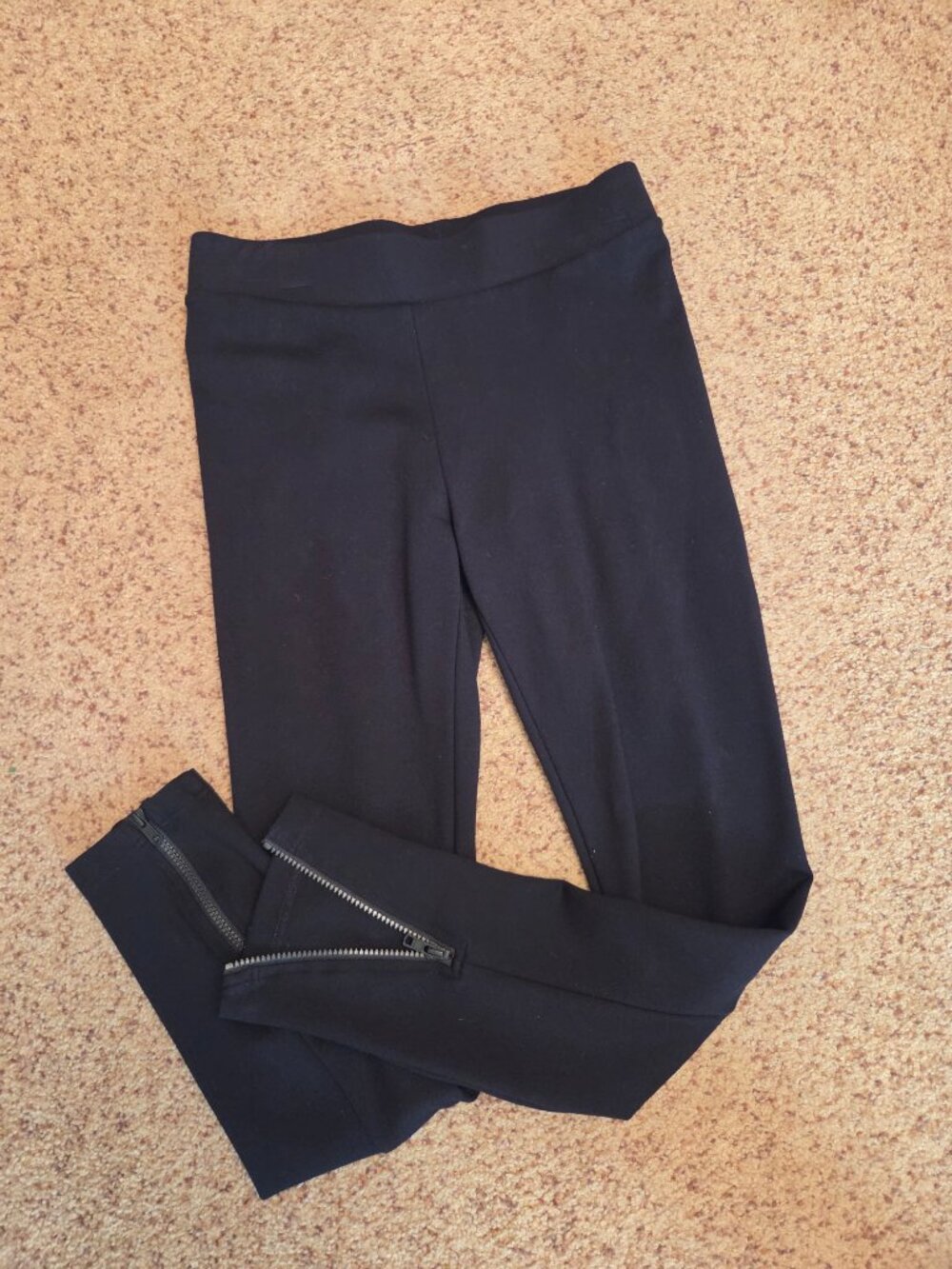 Cabi Zip Back Leggings - Black #3578, Size Small